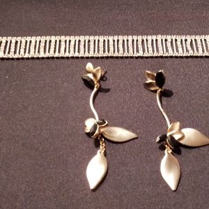 Gold & Oynx Earrings